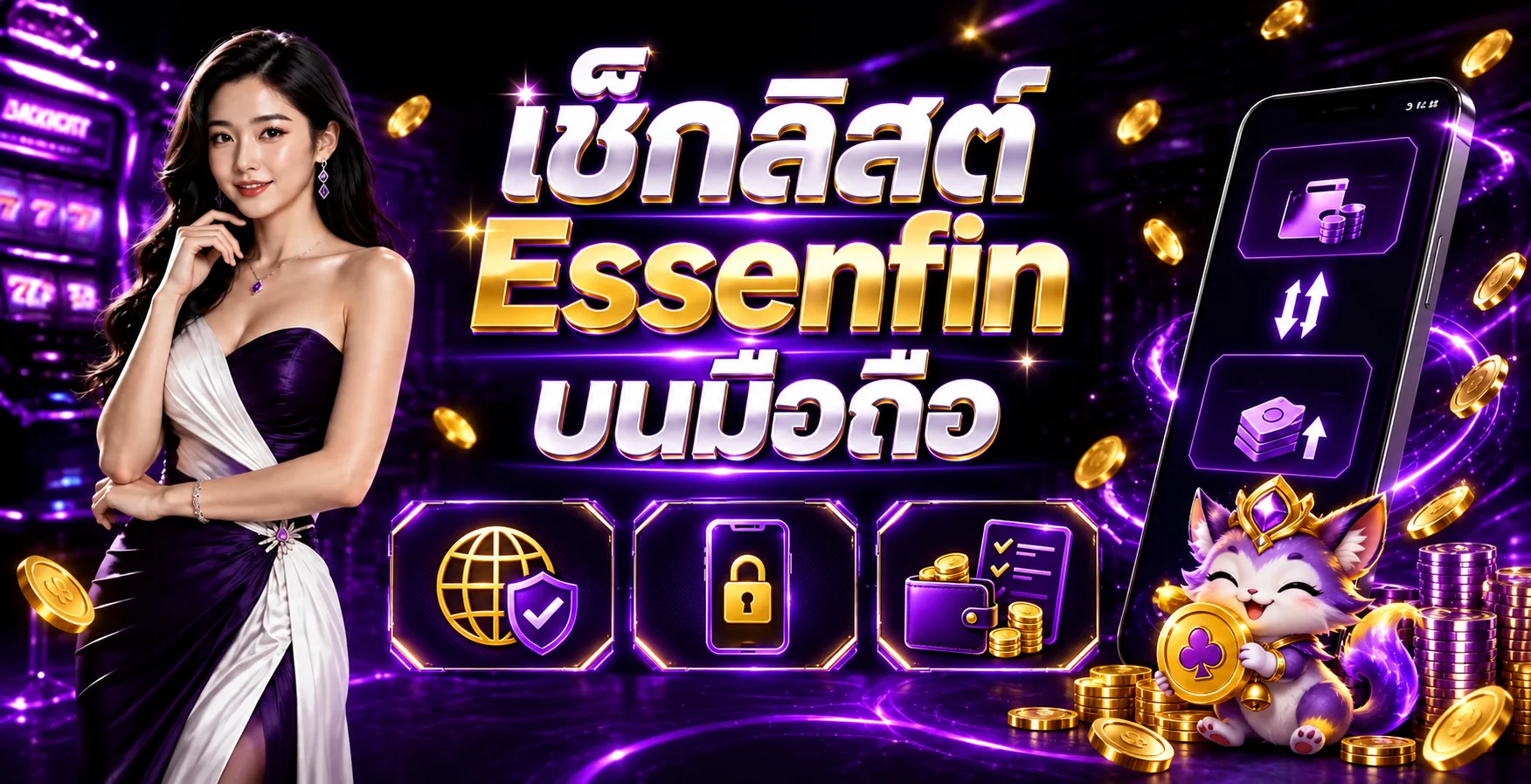 Essenfin บนมือถือ | เช็กลิสต์ก่อนสมัครและเข้าเล่น