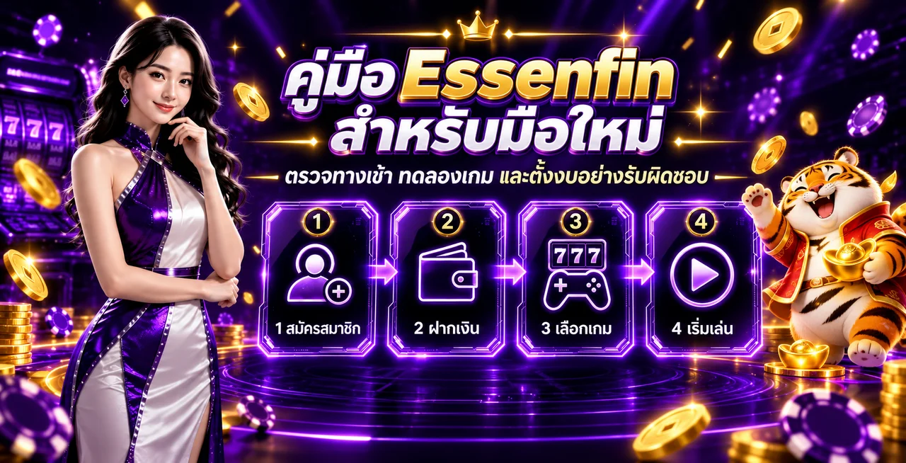 Essenfin มือใหม่ | ทางเข้าปลอดภัย ทดลอง และตั้งงบ